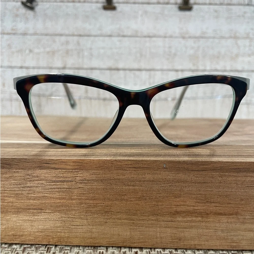 JUICY COUTURE JU152 Tortoise Mint Turquoise Rectangle Cat Eye FRAMES 135